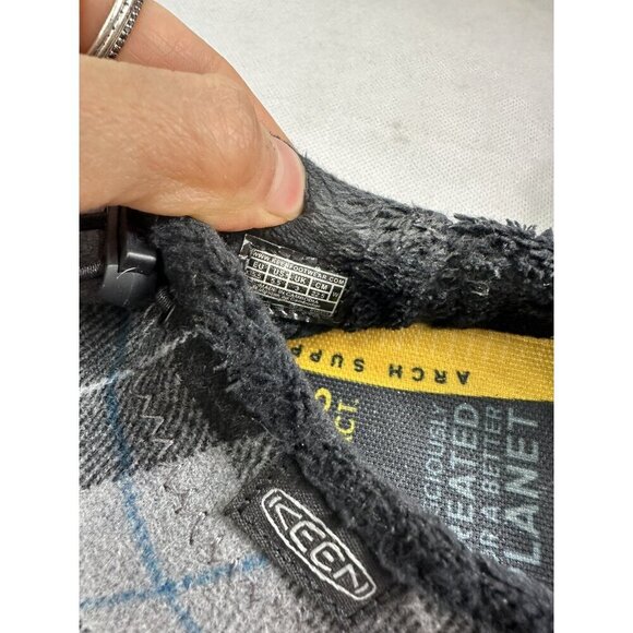 KEEN Howser III Slide Black Plaid Womens 5.5 EUC - Picture 5 of 7